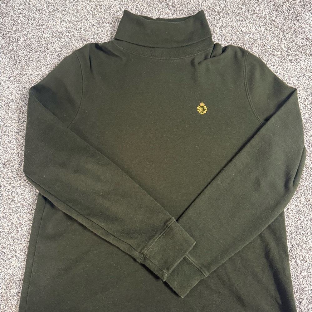 Ralph Lauren Green Turtleneck Sweater